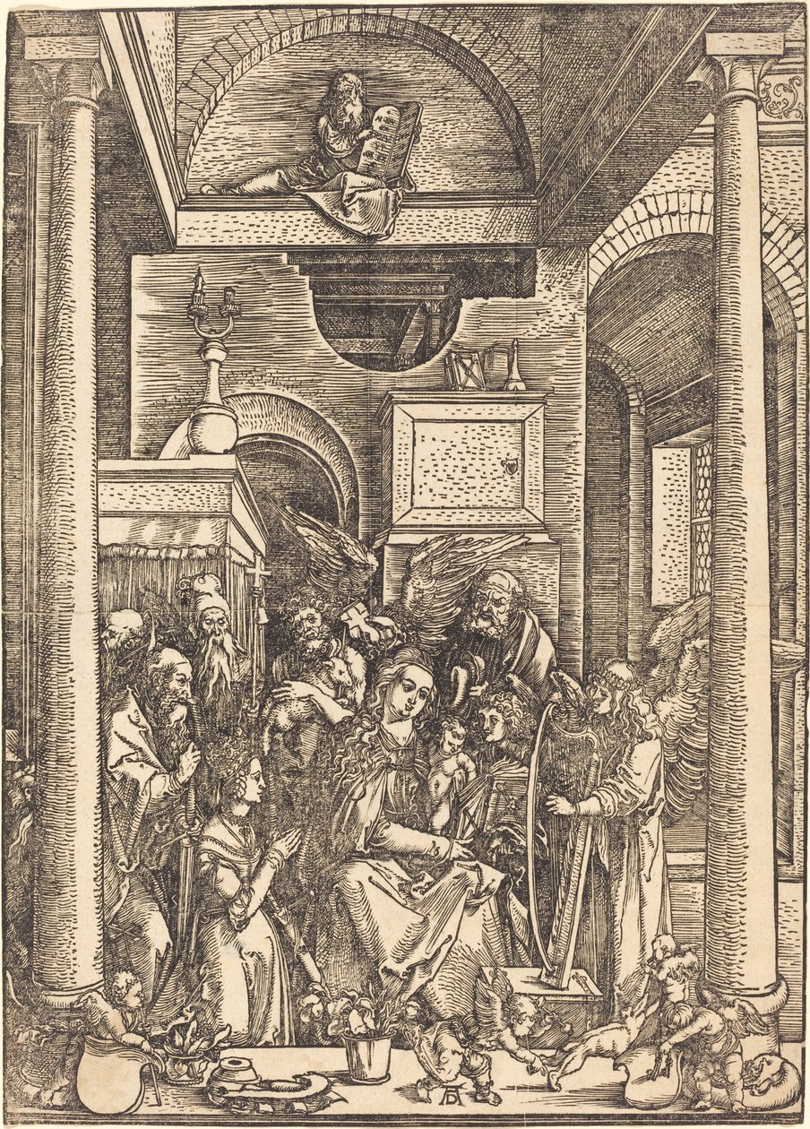Forherligelsen av jomfruen av Albrecht Dürer