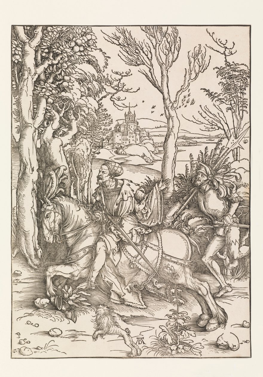 Ridderen og Landsquenet av Albrecht Dürer