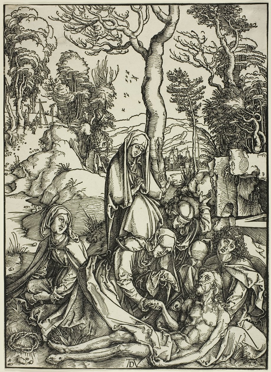 The Lamentation, fra The Large Passion av Albrecht Dürer