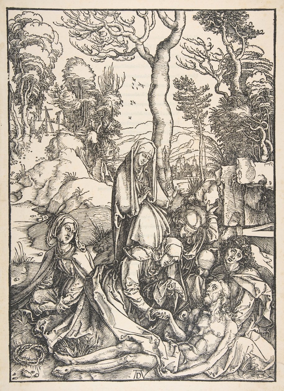The Lamentation, fra The Large Passion.n.d. av Albrecht Dürer