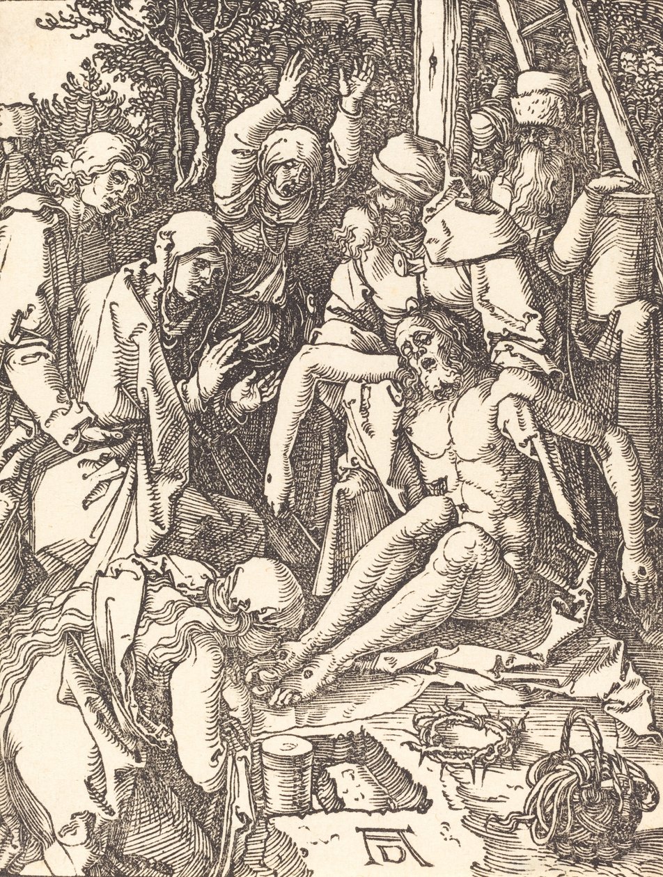 Klagesangen, sannsynligvis ca. 15091510. av Albrecht Dürer