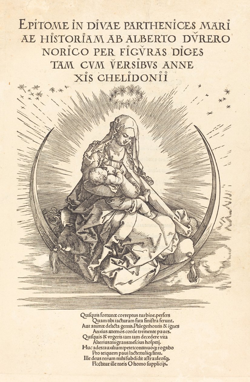 Madonnaen på halvmånen, 15101511. av Albrecht Dürer