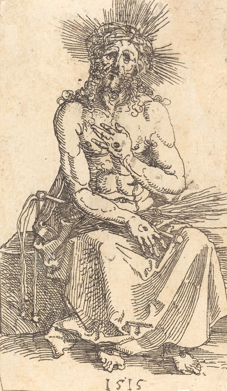 The Man of Sorrows sittende, 1515. av Albrecht Dürer