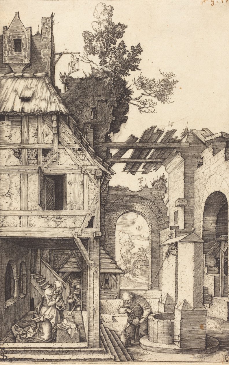 Fødselen, 1504. av Albrecht Dürer