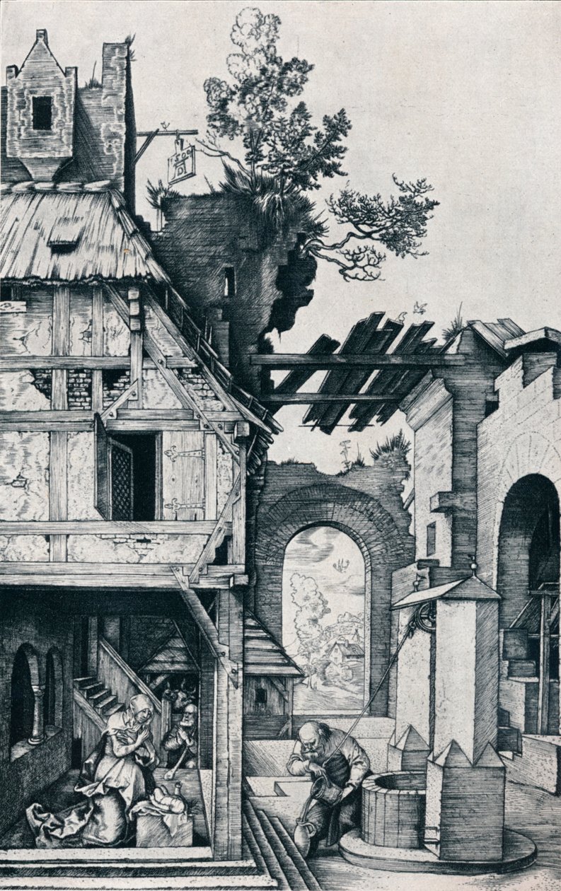 Fødselen, 1504 1906 av Albrecht Dürer