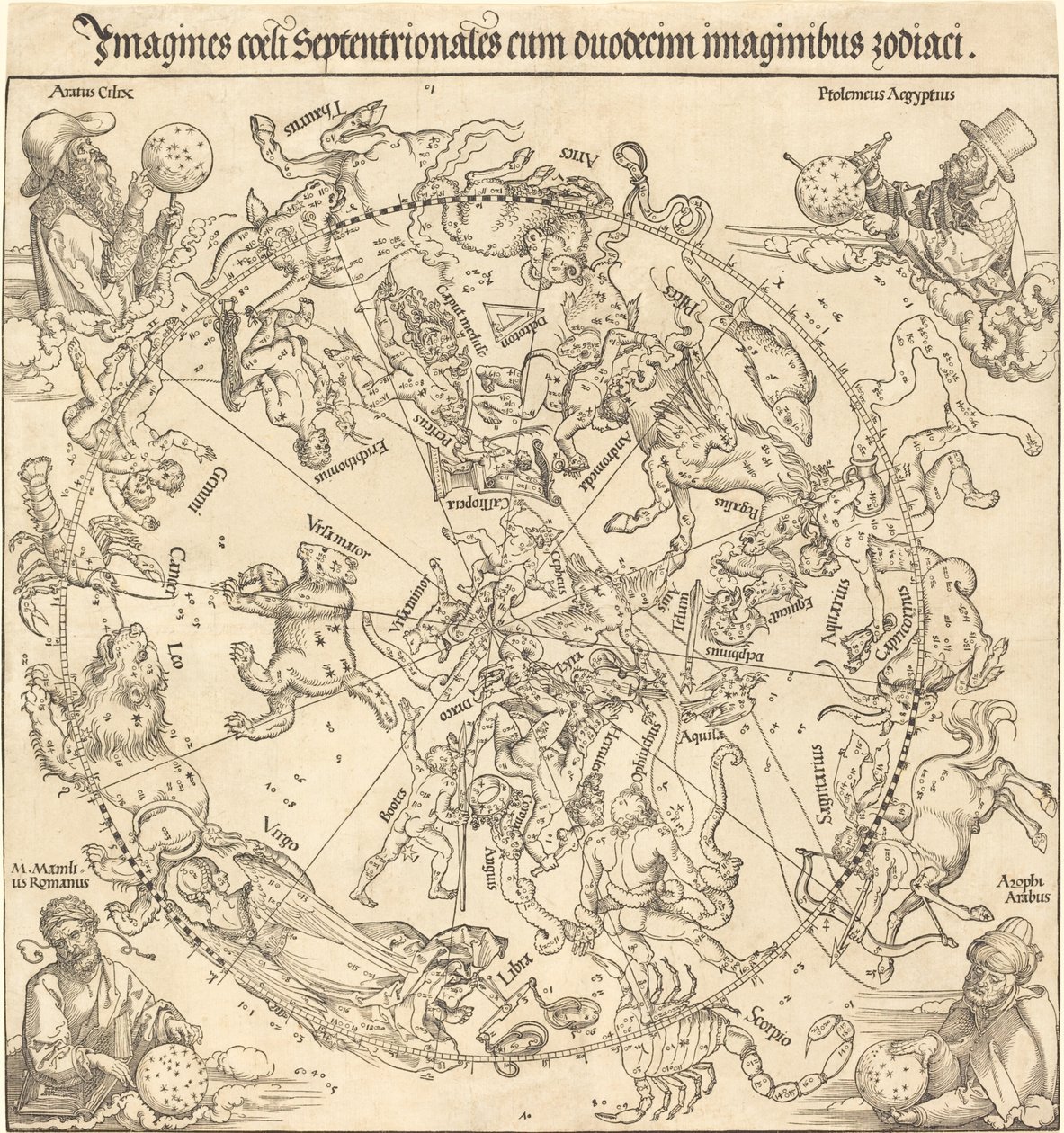 Den nordlige himmelhalvkule av Albrecht Dürer