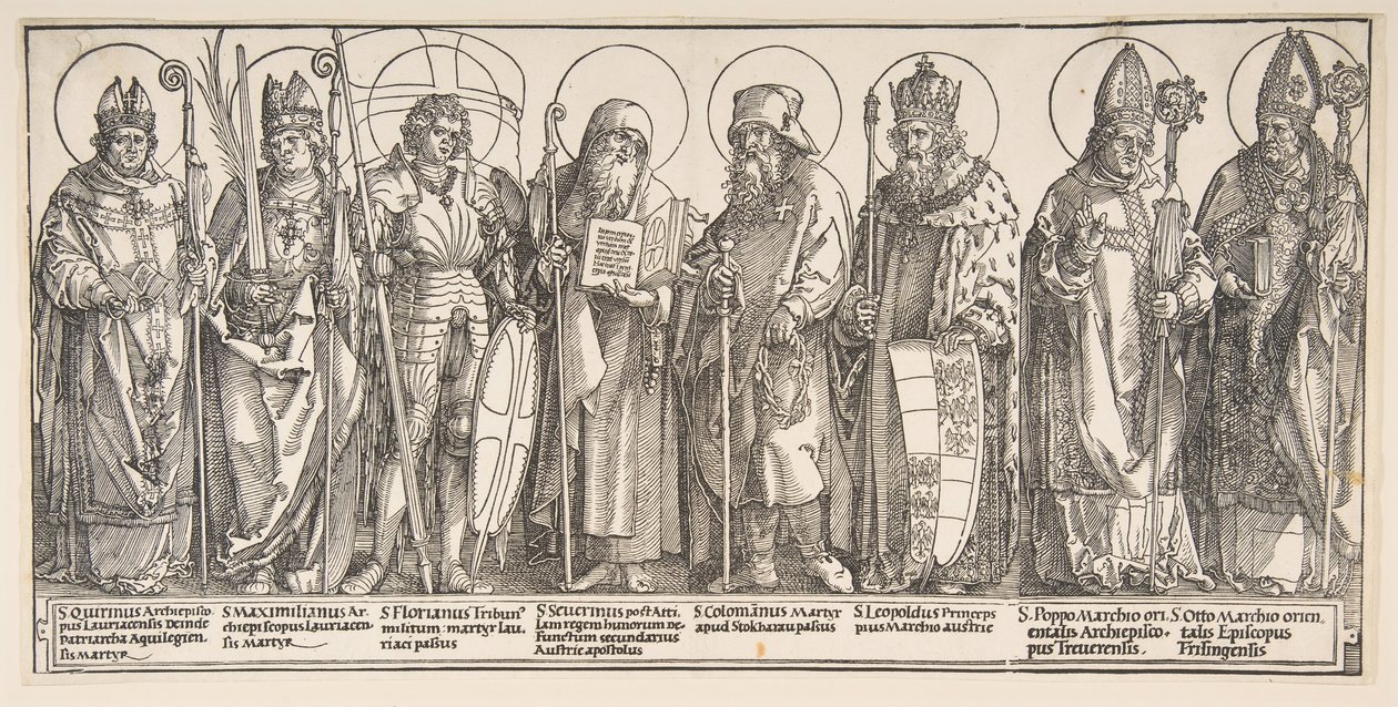 Østerrikes skytshelgen, 1515-17. av Albrecht Dürer