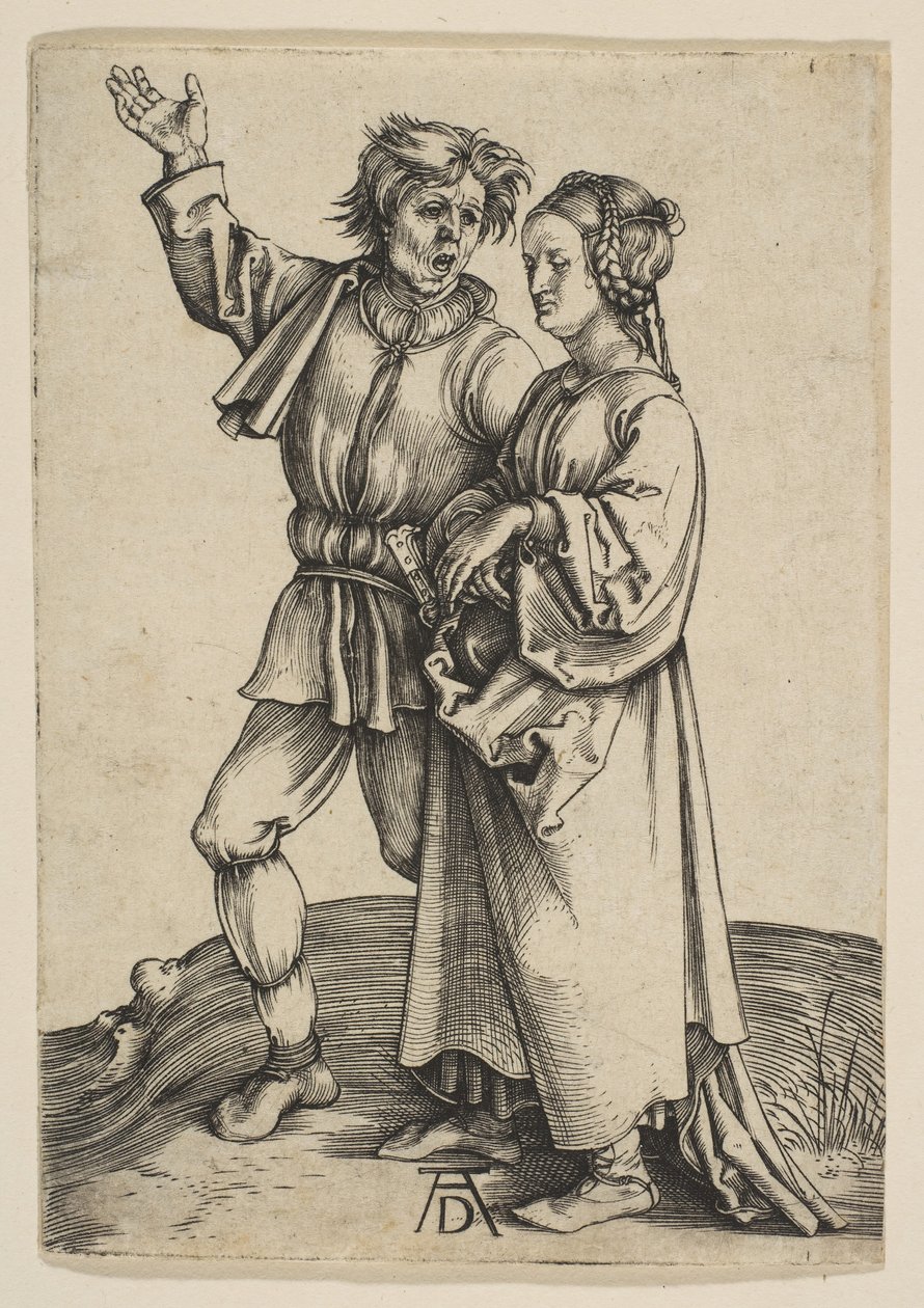 Bonden og hans kone, ca. 1497. av Albrecht Dürer