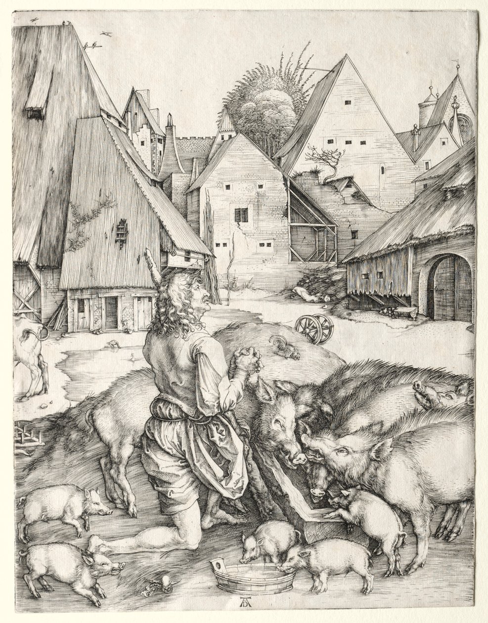 Den fortapte sønn, ca. 1496. av Albrecht Dürer