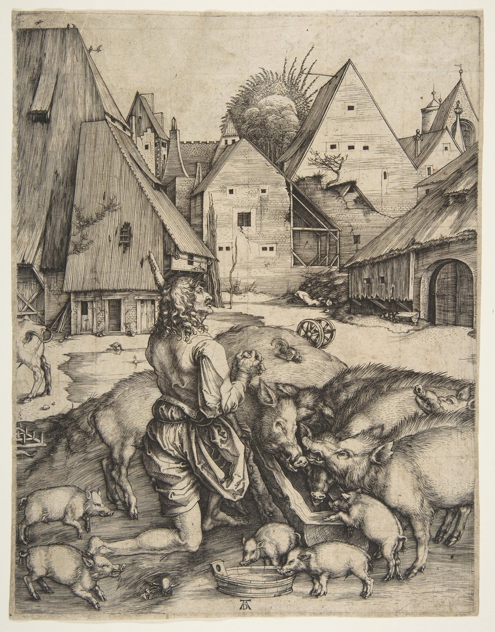 Den fortapte sønn, ca. 1496. av Albrecht Dürer