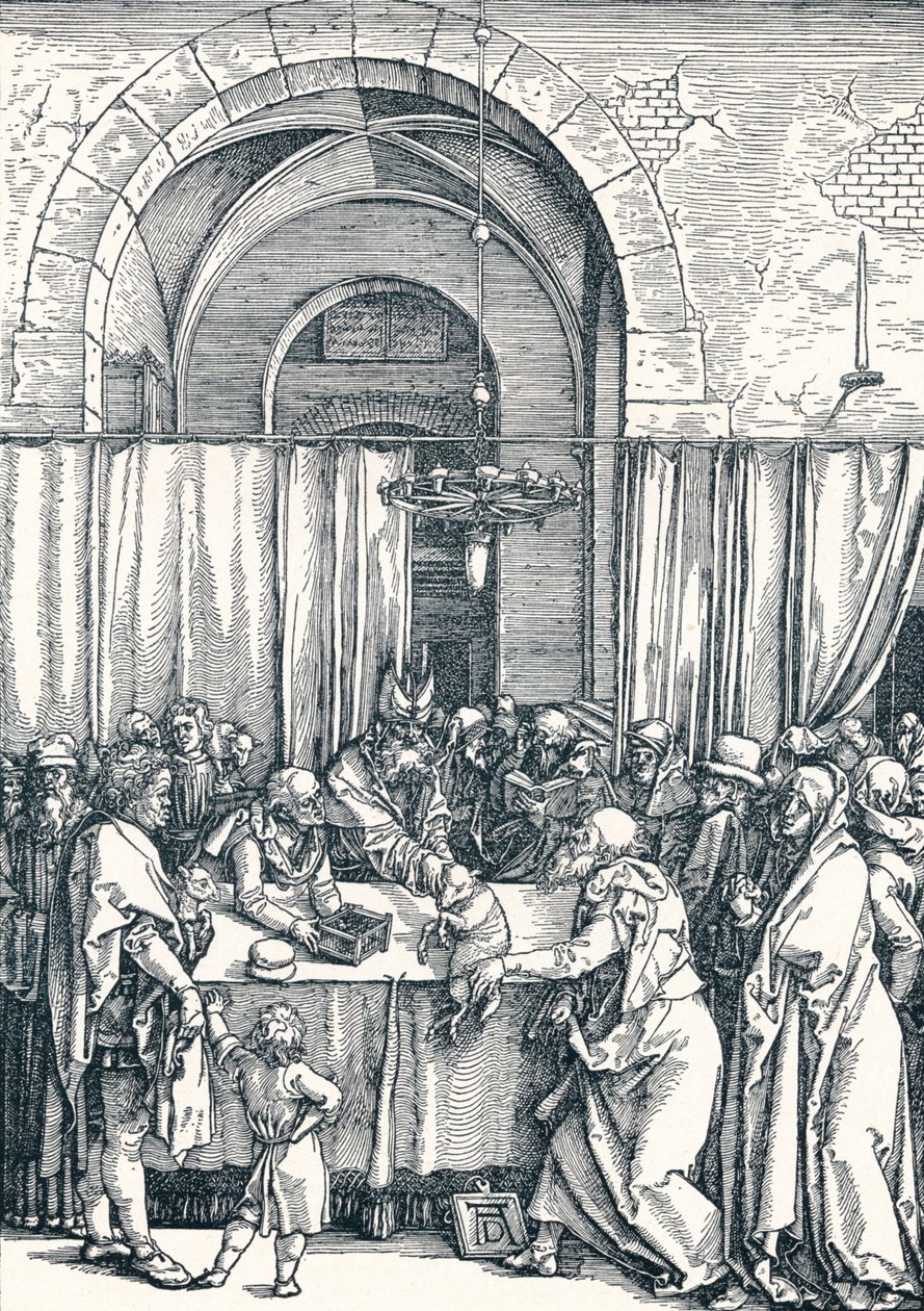 The Rejection of Joachims Offer, 1506 1906 av Albrecht Dürer
