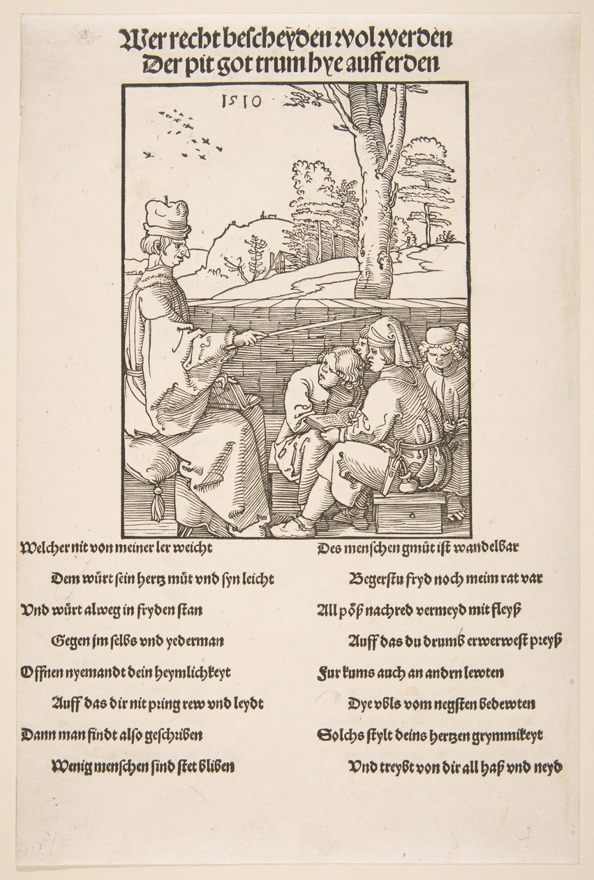 Skolemesteren.n.d. av Albrecht Dürer