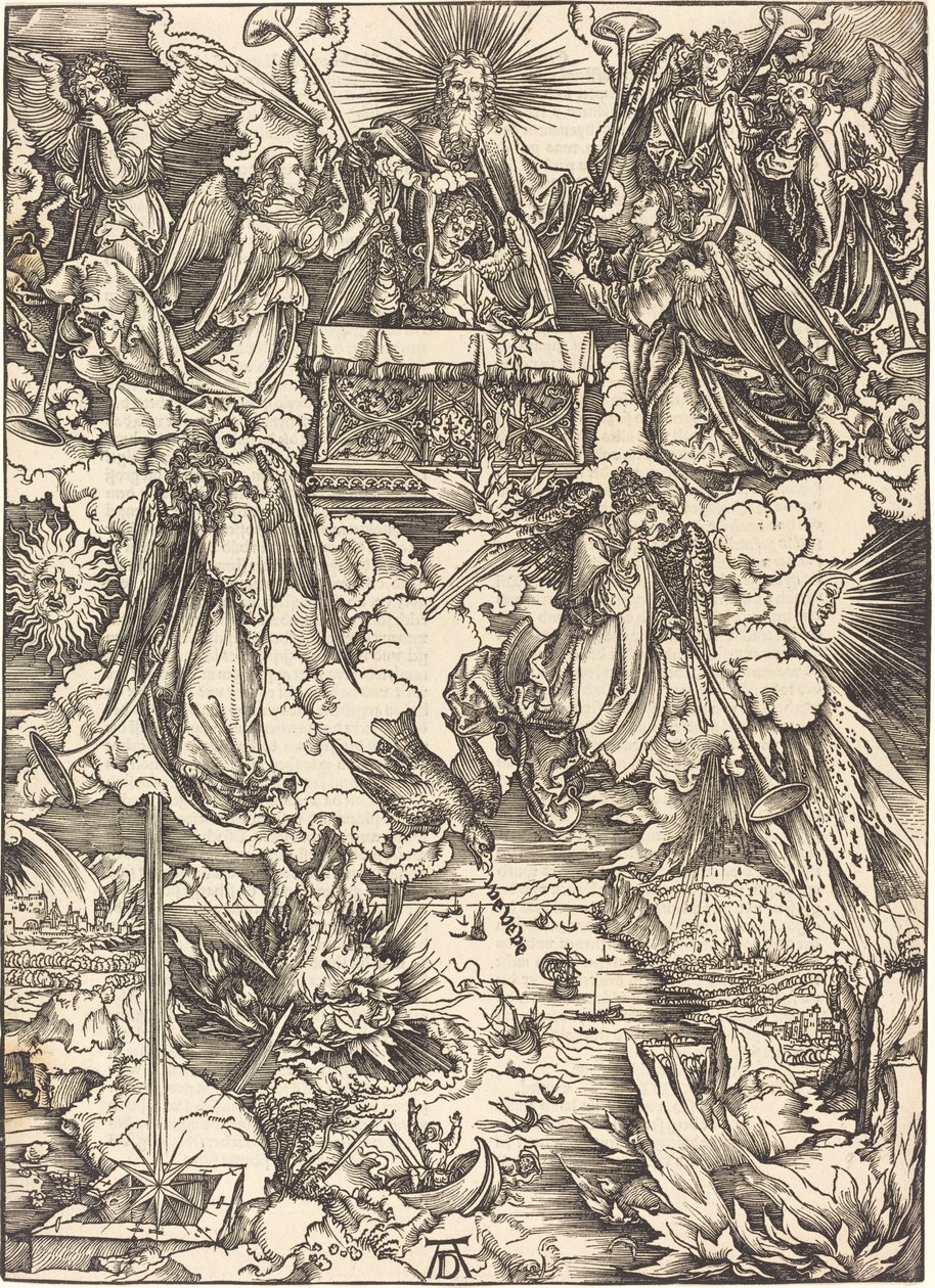 De syv englene med trompetene av Albrecht Dürer