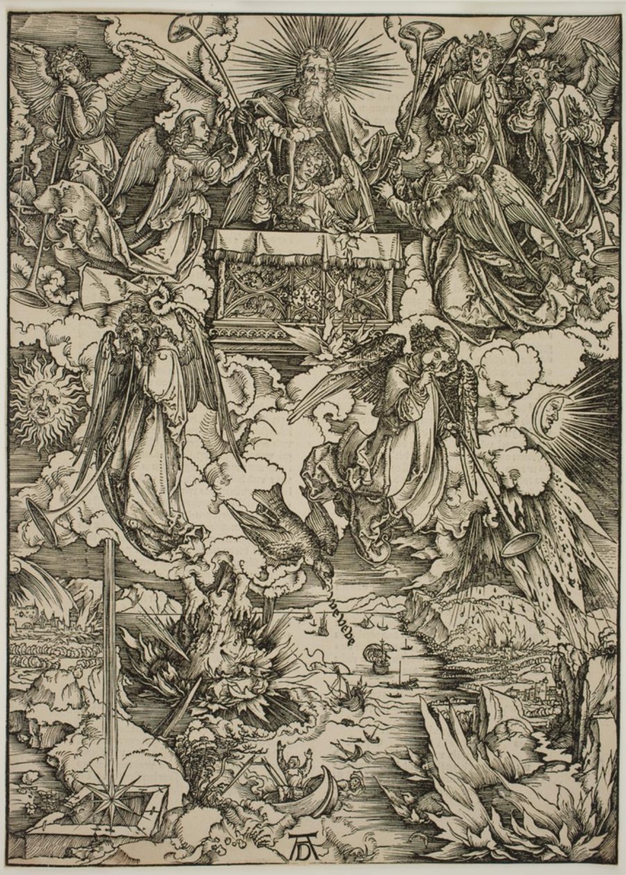 De syv trompeter av Albrecht Dürer