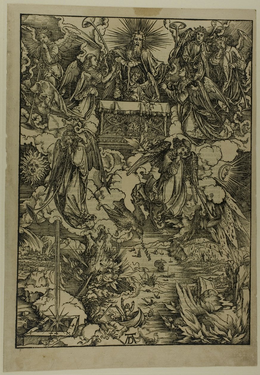 De syv trompetene, fra The Apocalypse av Albrecht Dürer