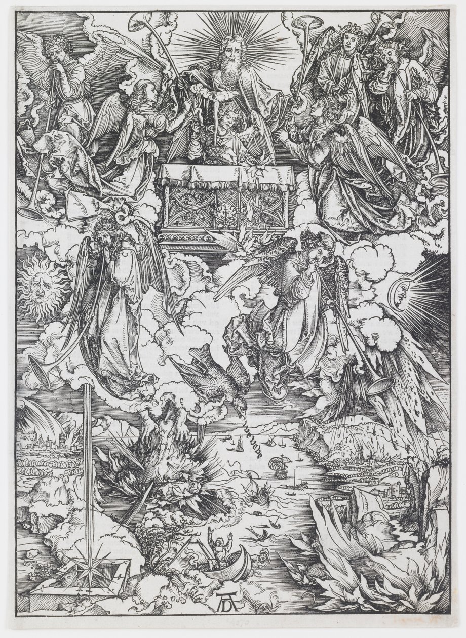 De syv trompetene, fra "The Apocalypse" av Albrecht Dürer