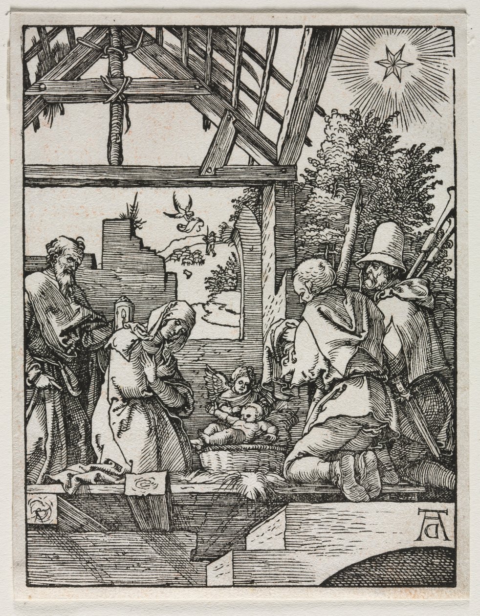 Den lille lidenskapen: fødselen. av Albrecht Dürer