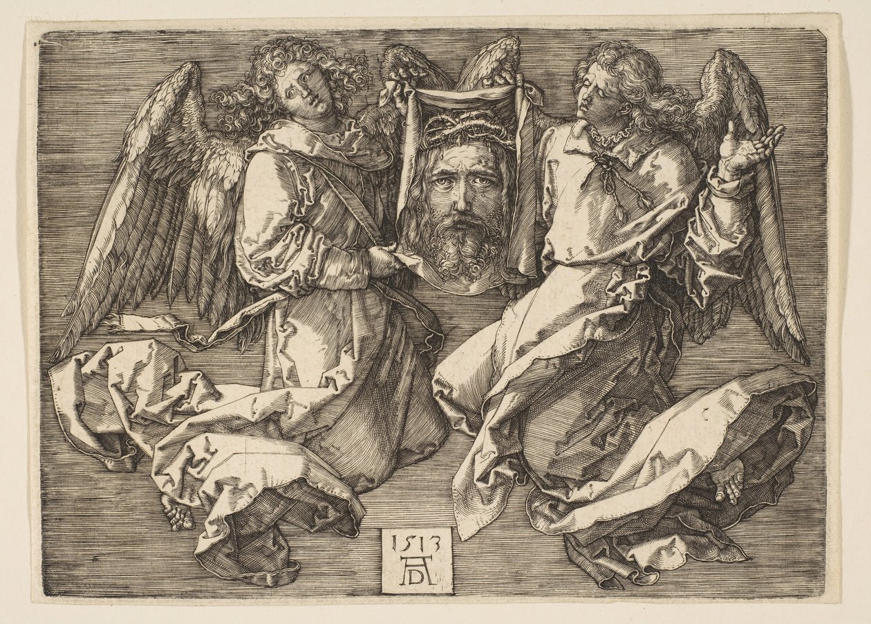 Sudarium vist av to engler, 1513. av Albrecht Dürer