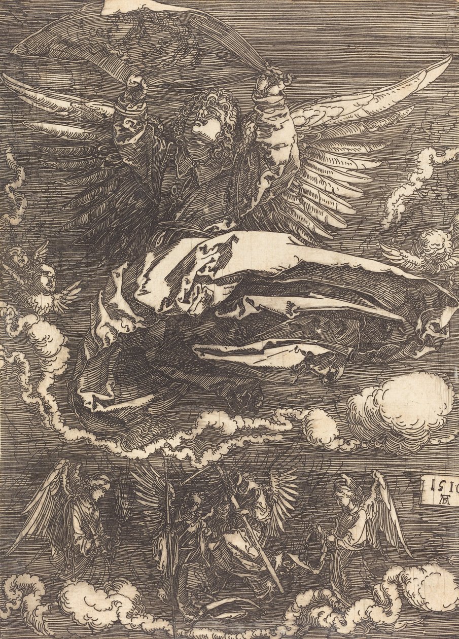 Sudarium holdt av en engel, 1516. av Albrecht Dürer