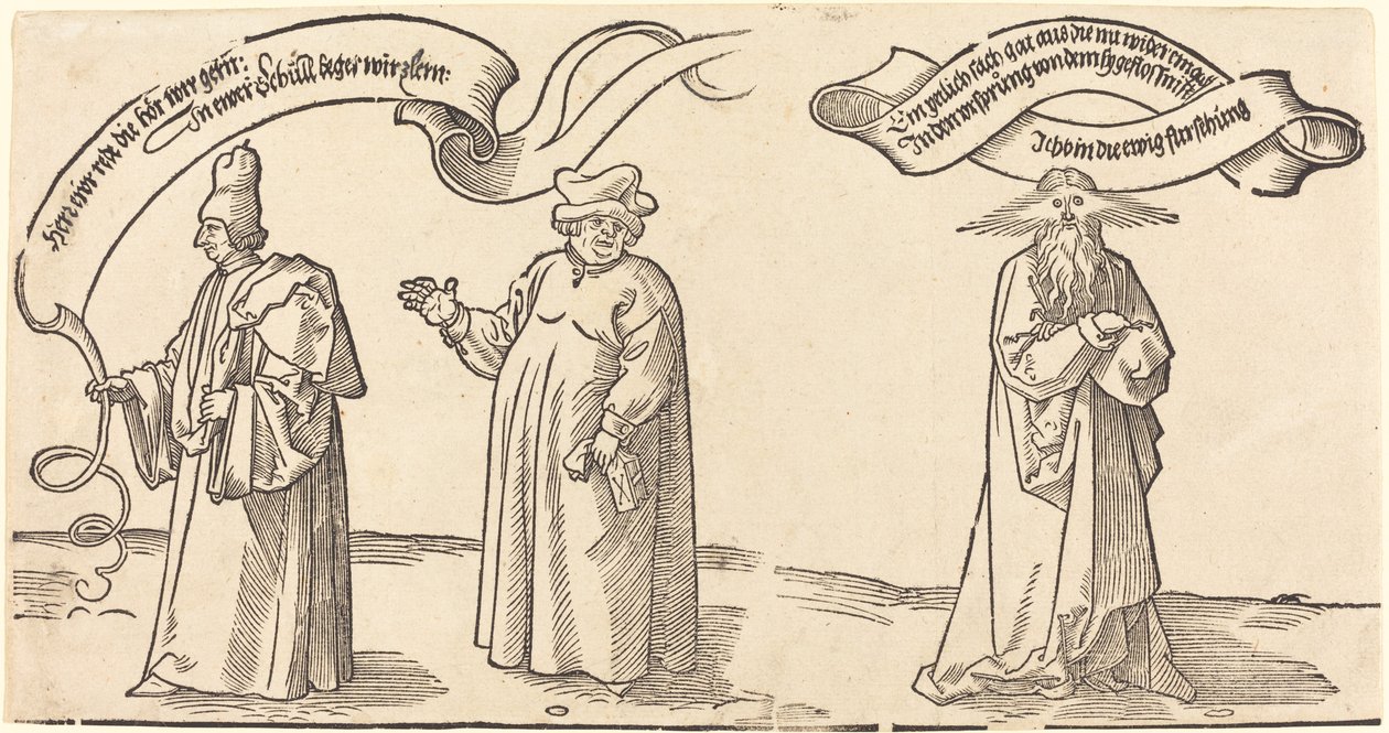 Læreren, presten og forsynet av Albrecht Dürer