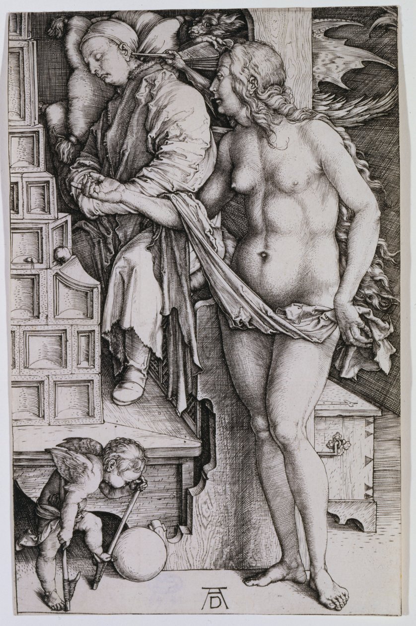 Ledigmannens fristelse av Albrecht Dürer