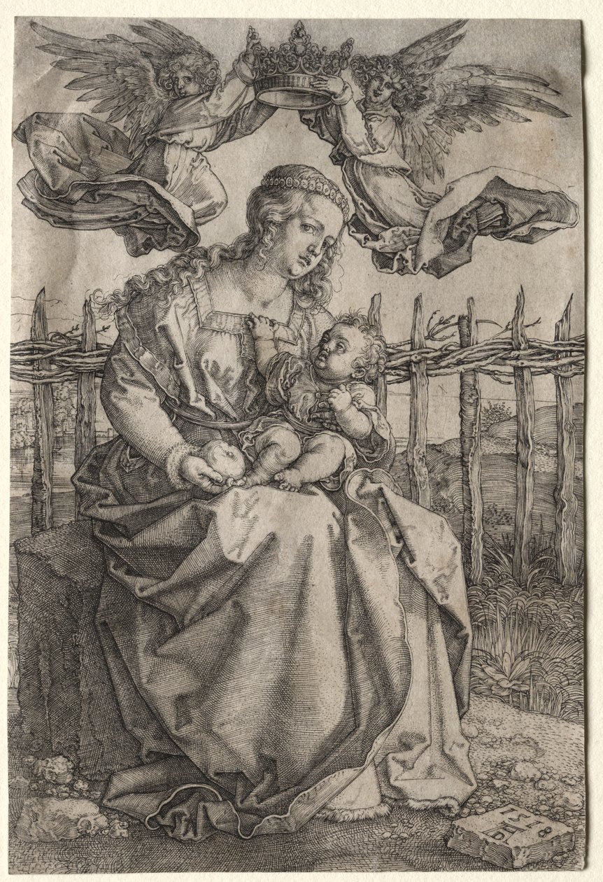 Jomfruen kronet av to engler av Albrecht Dürer