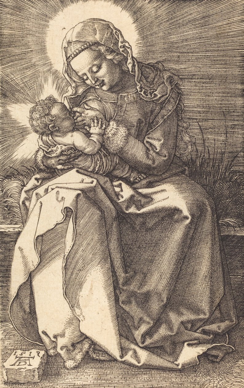 Jomfruen som ammer barnet, 1519. av Albrecht Dürer