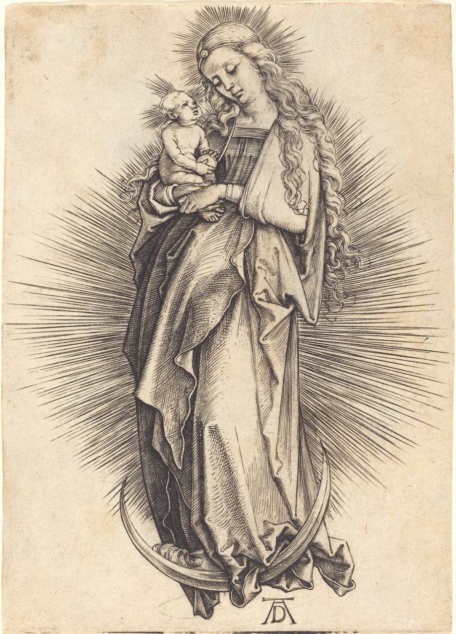 Jomfruen på halvmånen av Albrecht Dürer