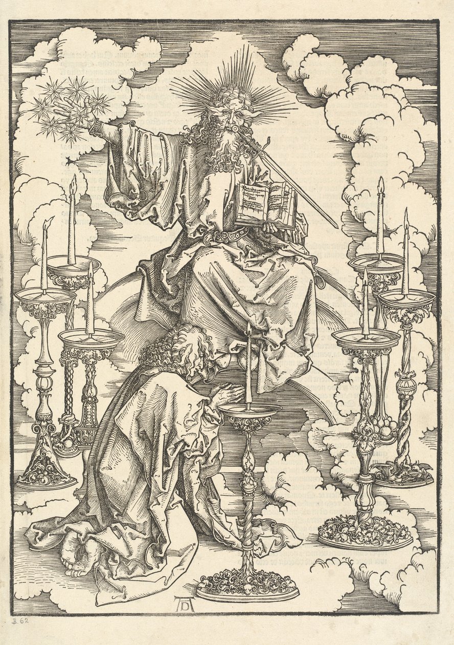 Visjonen om de syv lysestakene av Albrecht Dürer