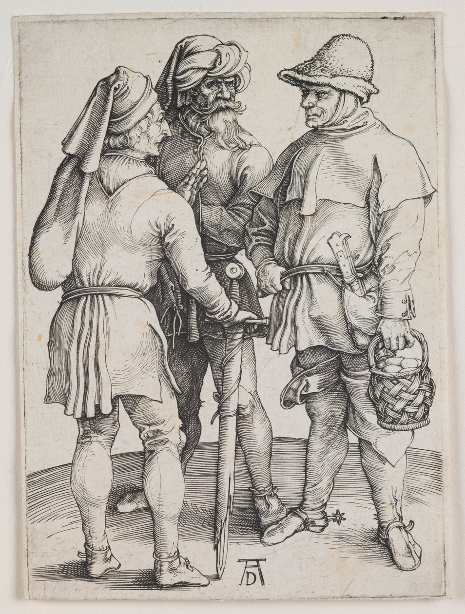 Tre bønder i samtale av Albrecht Dürer