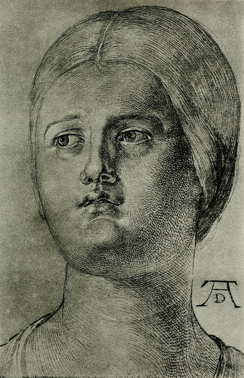 Venetiansk kvinnes hode av Albrecht Dürer