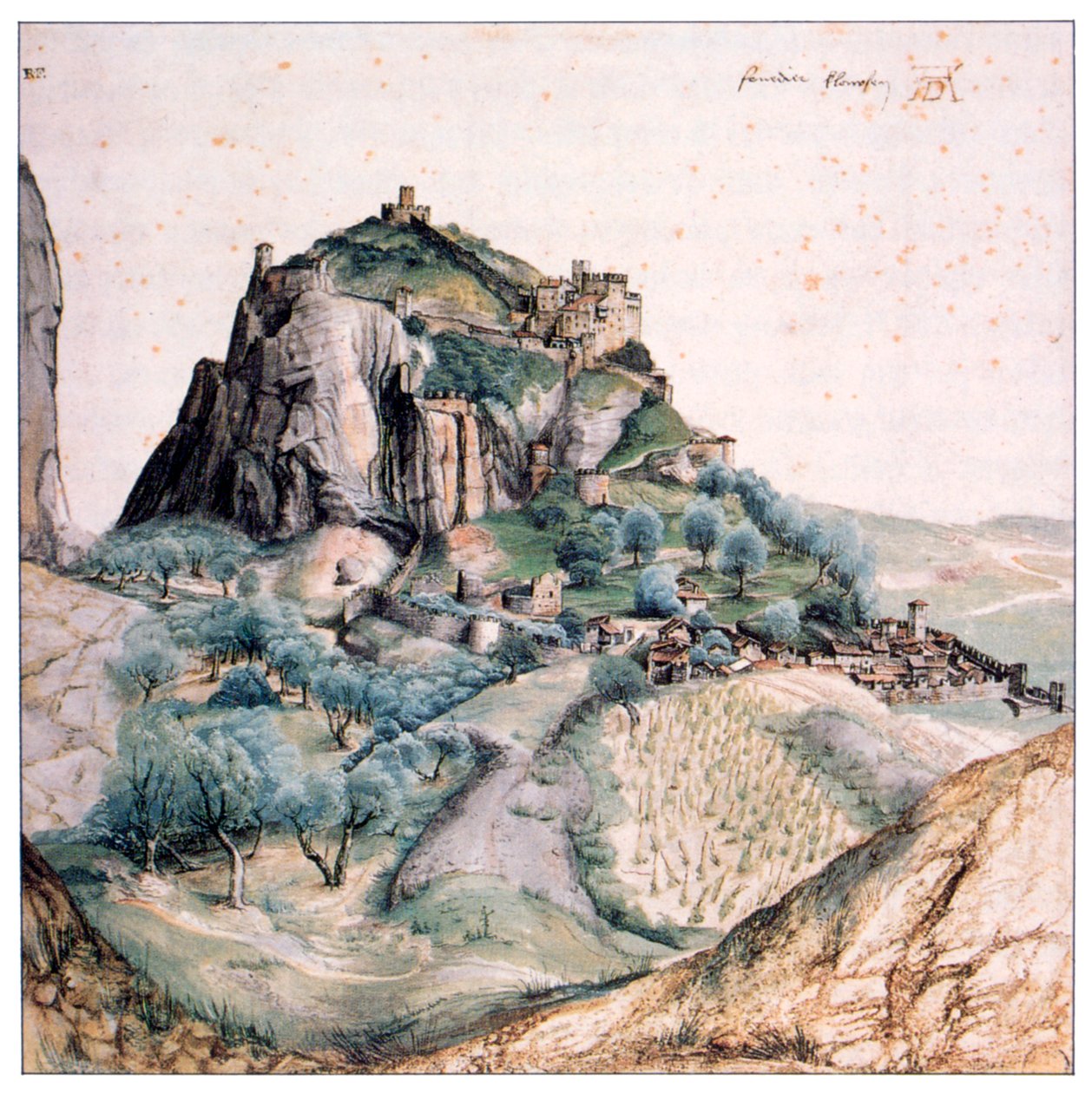 Utsikt over Arco, 1495 av Albrecht Dürer