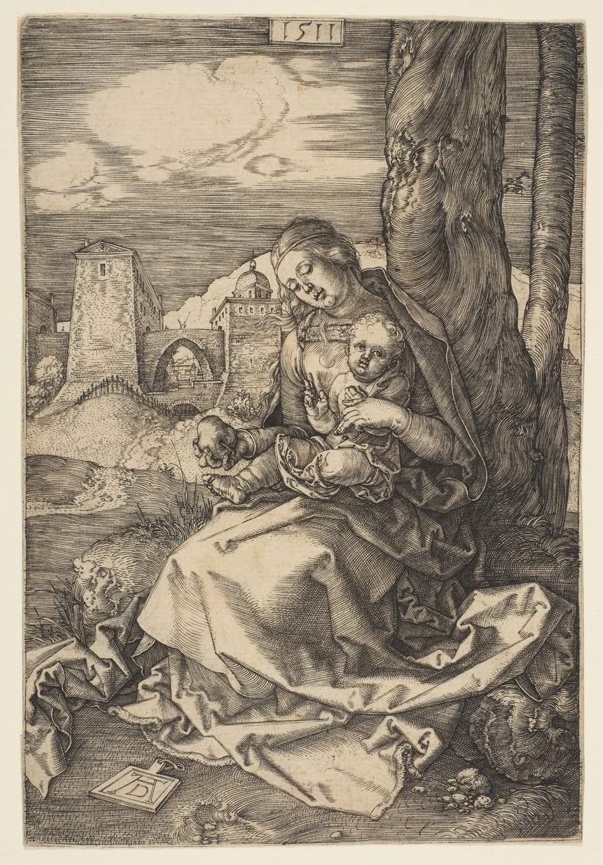 Jomfru og barn med pæren, 1511. av Albrecht Dürer