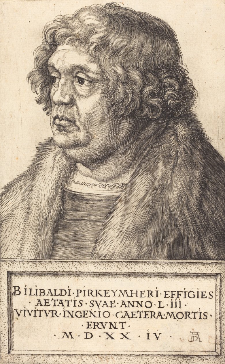 Willibald Pirckheimer, 1524. av Albrecht Dürer