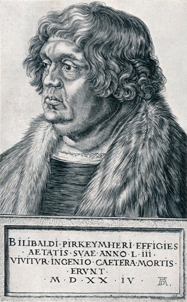 Willibald Pirckheimer, 1524 1906 av Albrecht Dürer