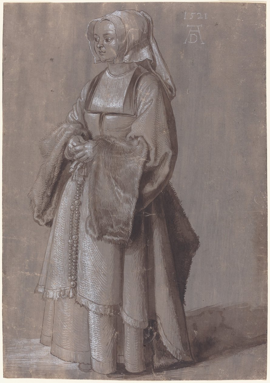 Ung kvinne i nederlandsk kjole av Albrecht Dürer