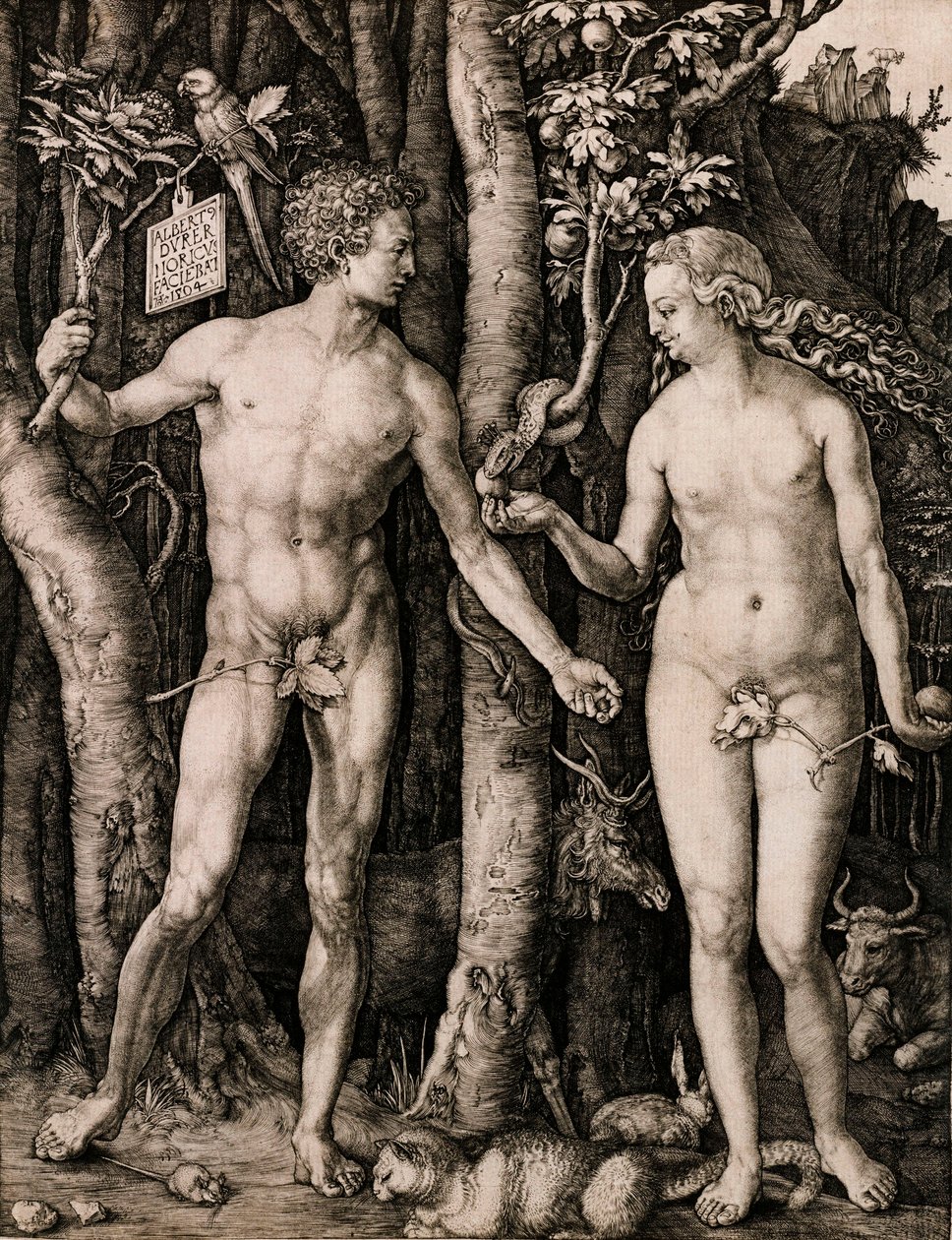 Adam og Eva av Albrecht Dürer