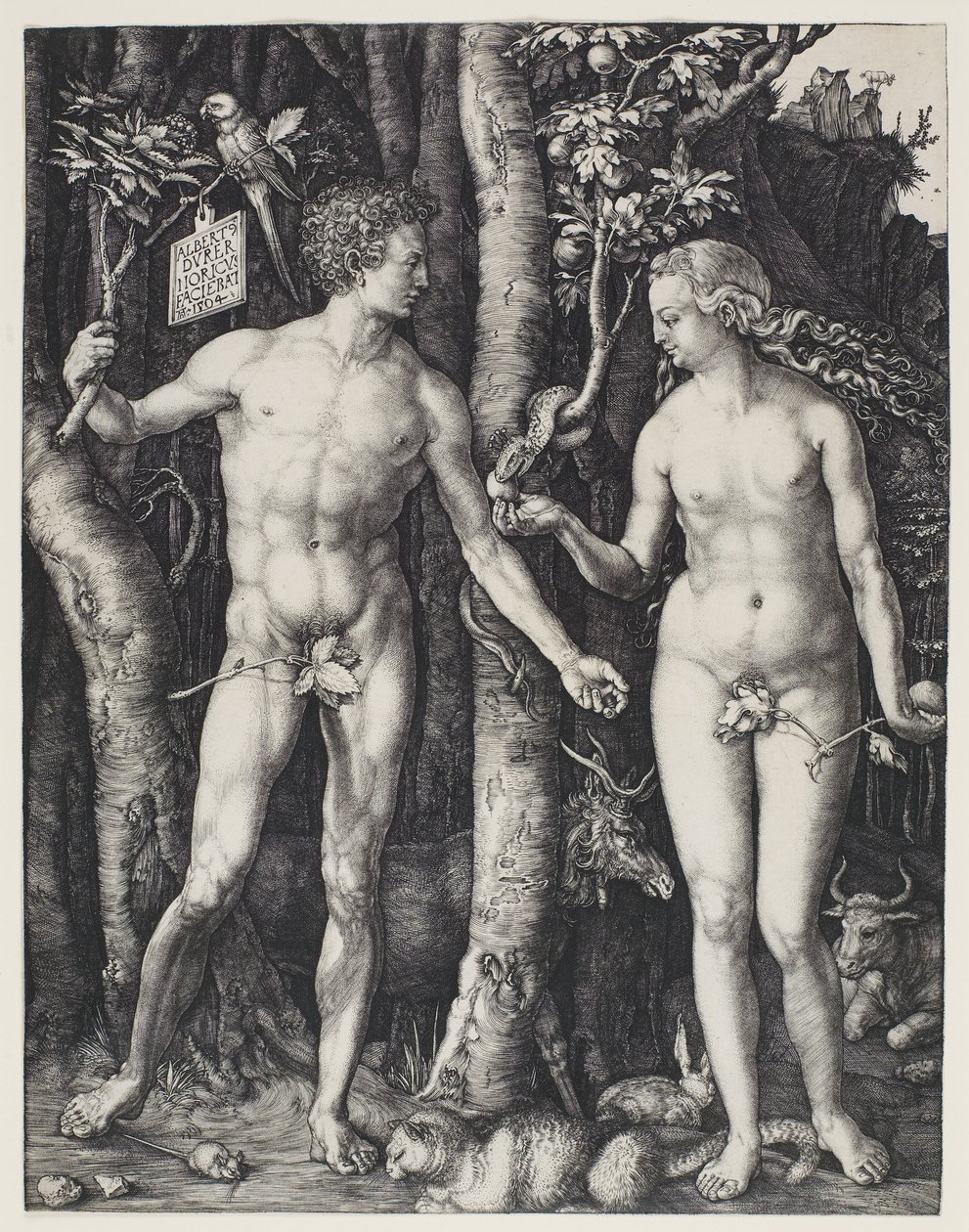 Adam og Eva av Albrecht Dürer