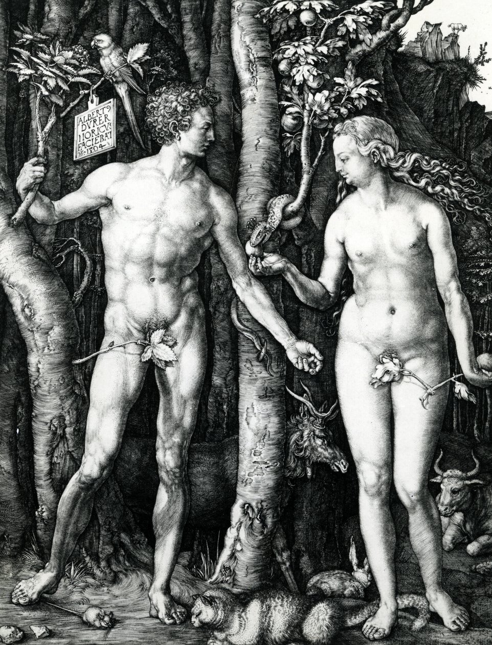 Adam og Eva av Albrecht Dürer