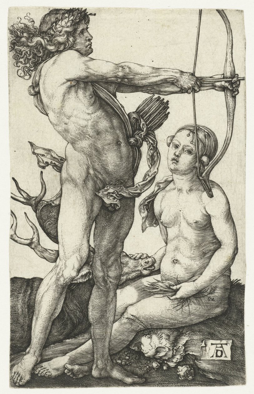Apollo og Diana av Albrecht Dürer or Duerer