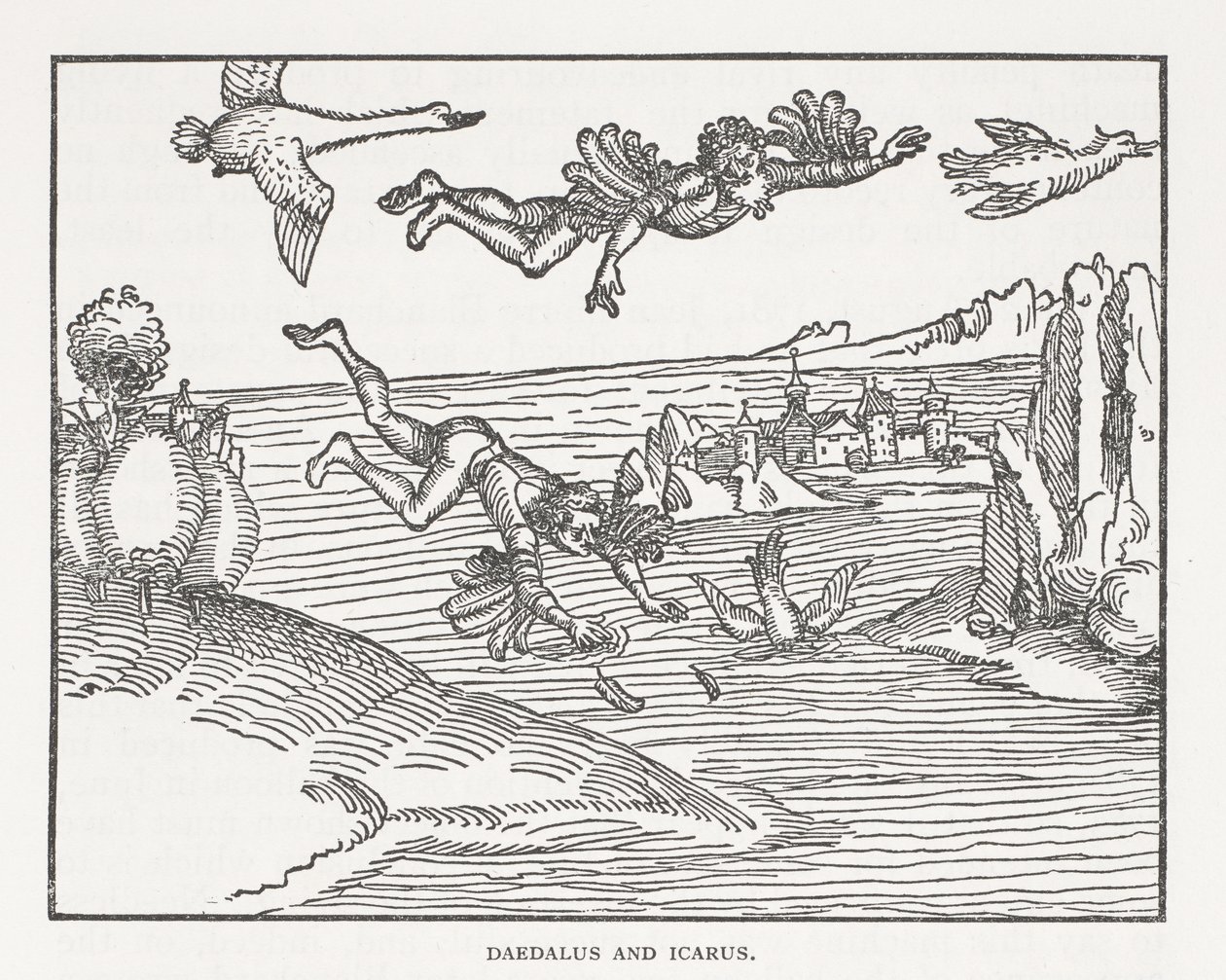Daedalus og Ikaros av Albrecht Dürer
