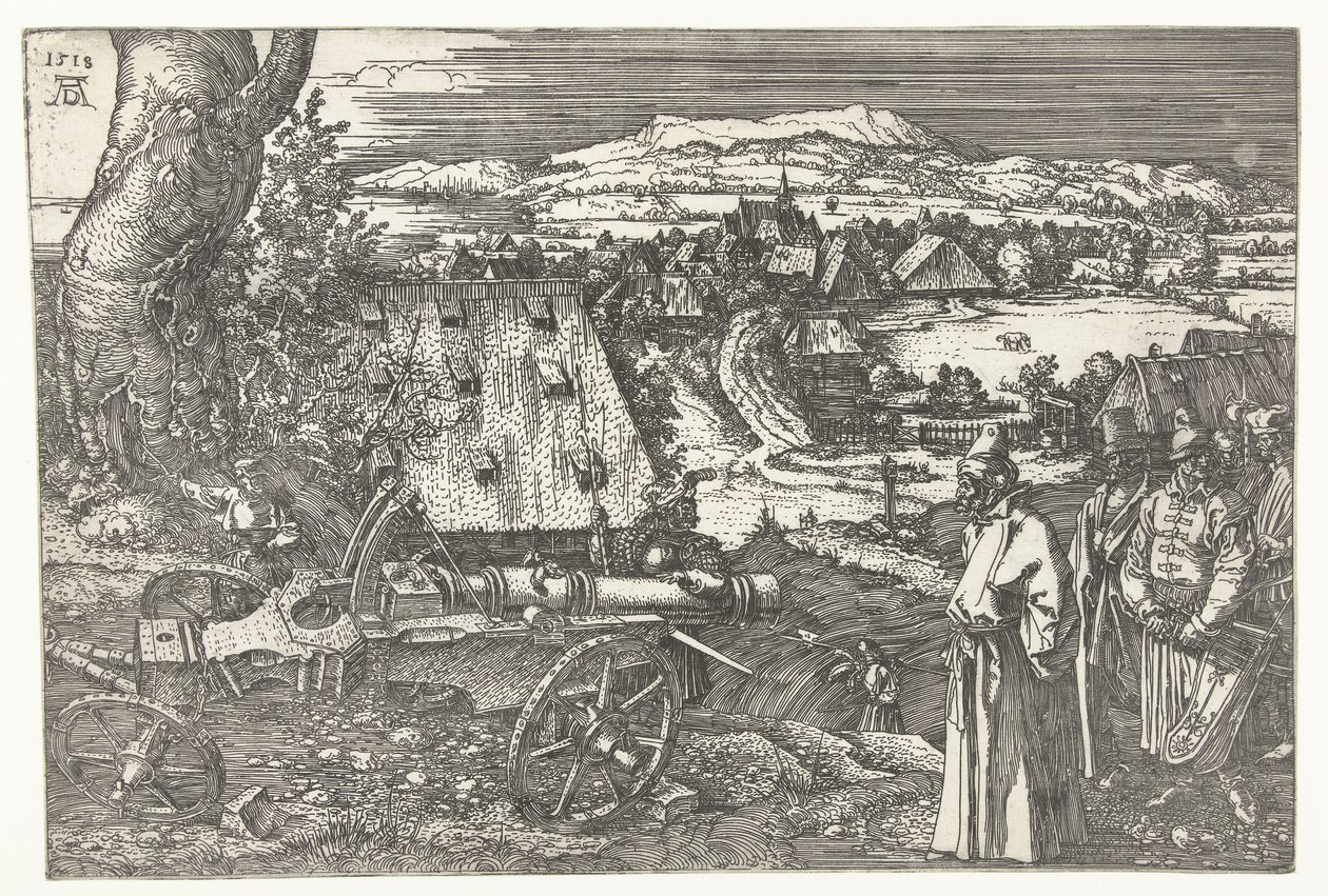 Landskap med kanon av Albrecht Dürer or Duerer