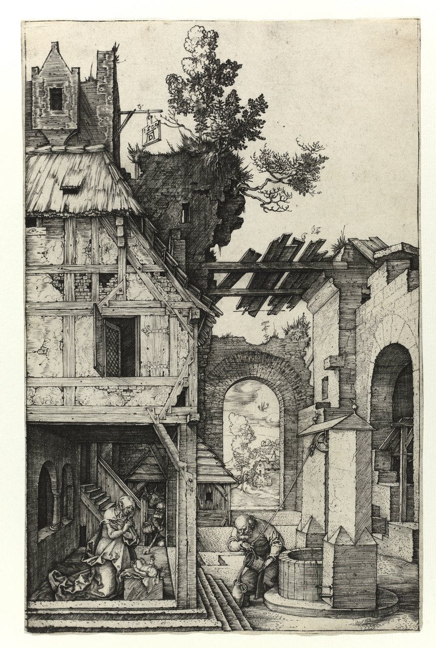 Fødselen, 1504 av Albrecht Dürer