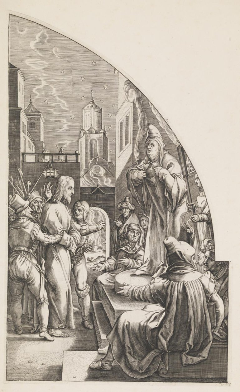 Kristus før Kaifas av Albrecht von Horn