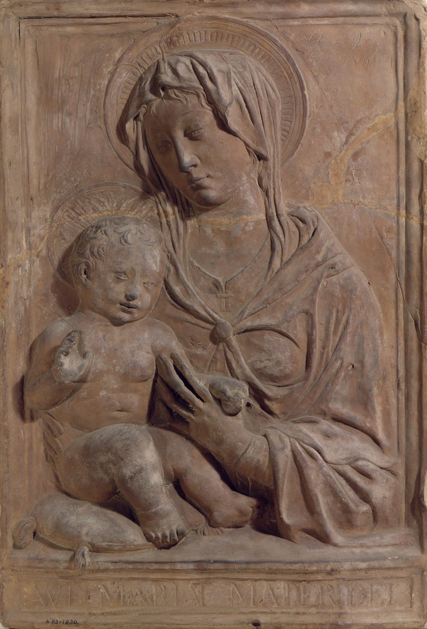 Madonna og barn, 1929 (terrakotta) av Alceo Dossena