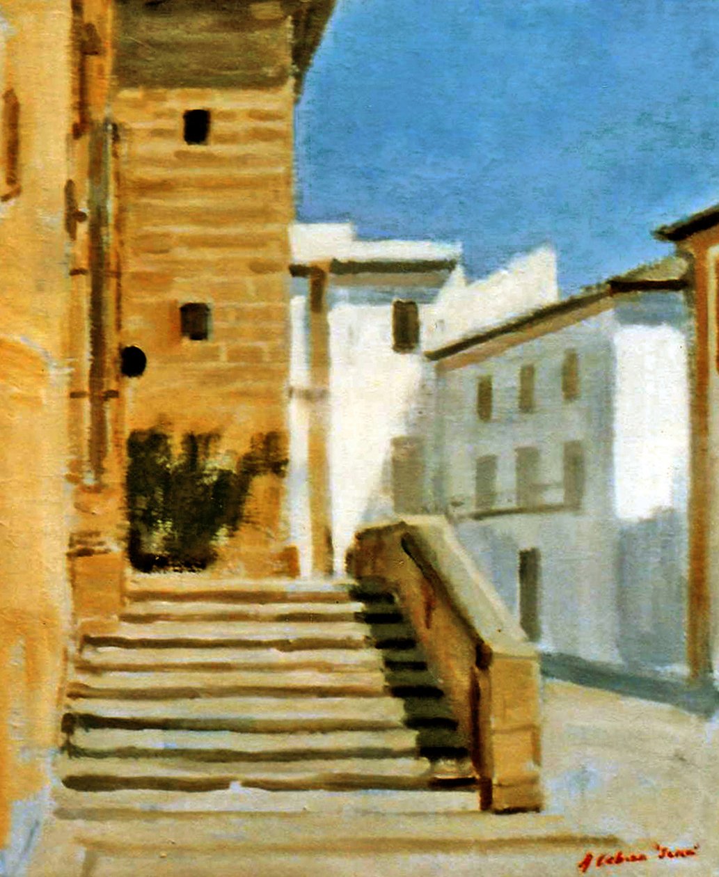 Jávea kirkeplass av Alejandro Cabeza