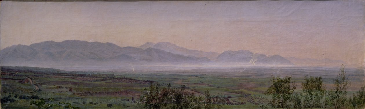 The Pontine Marshes, ca. 1840 (olje på papir) av Aleksandr Andreevich Ivanov