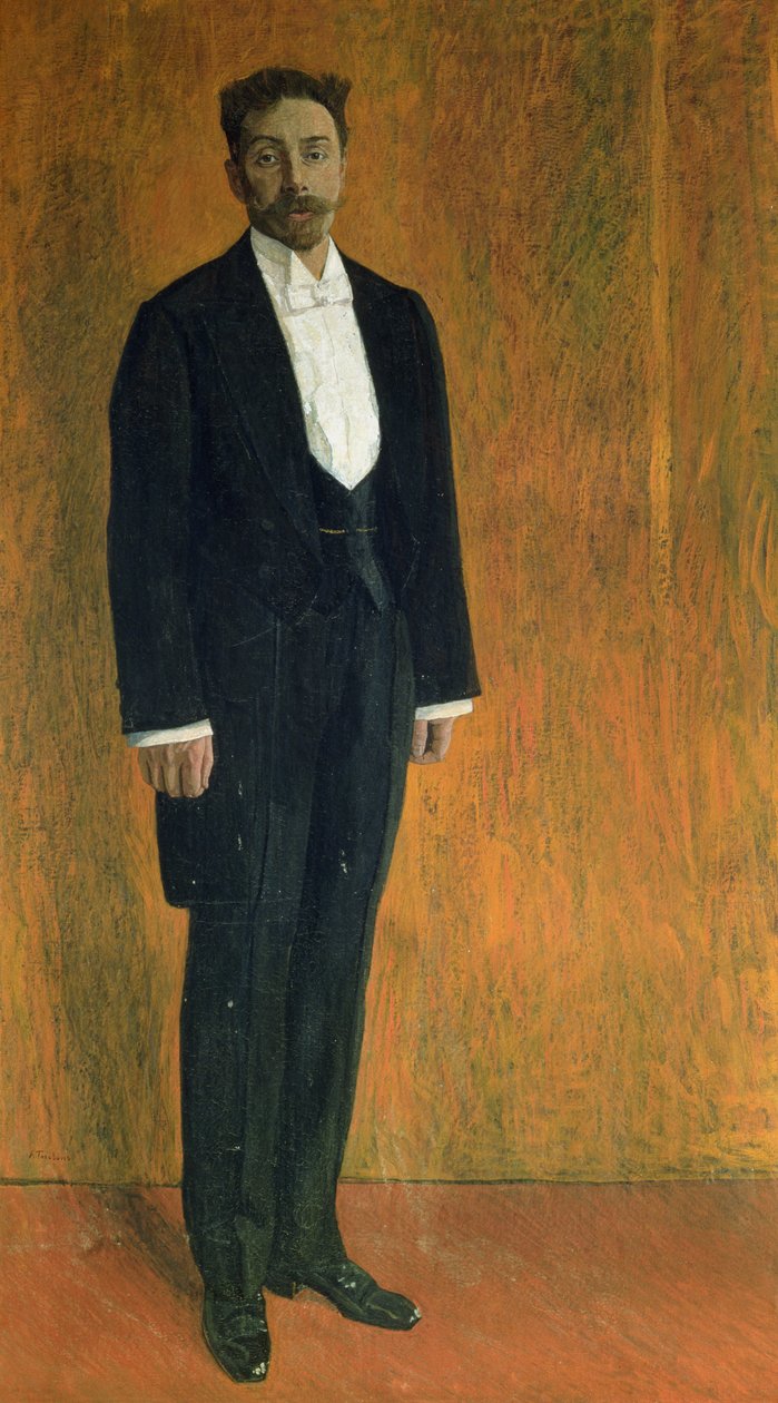 Portrett av Alexander Skryabin (1872-1915) (gouache og pastell på papp) av Aleksandr Jakovlevic Golovin