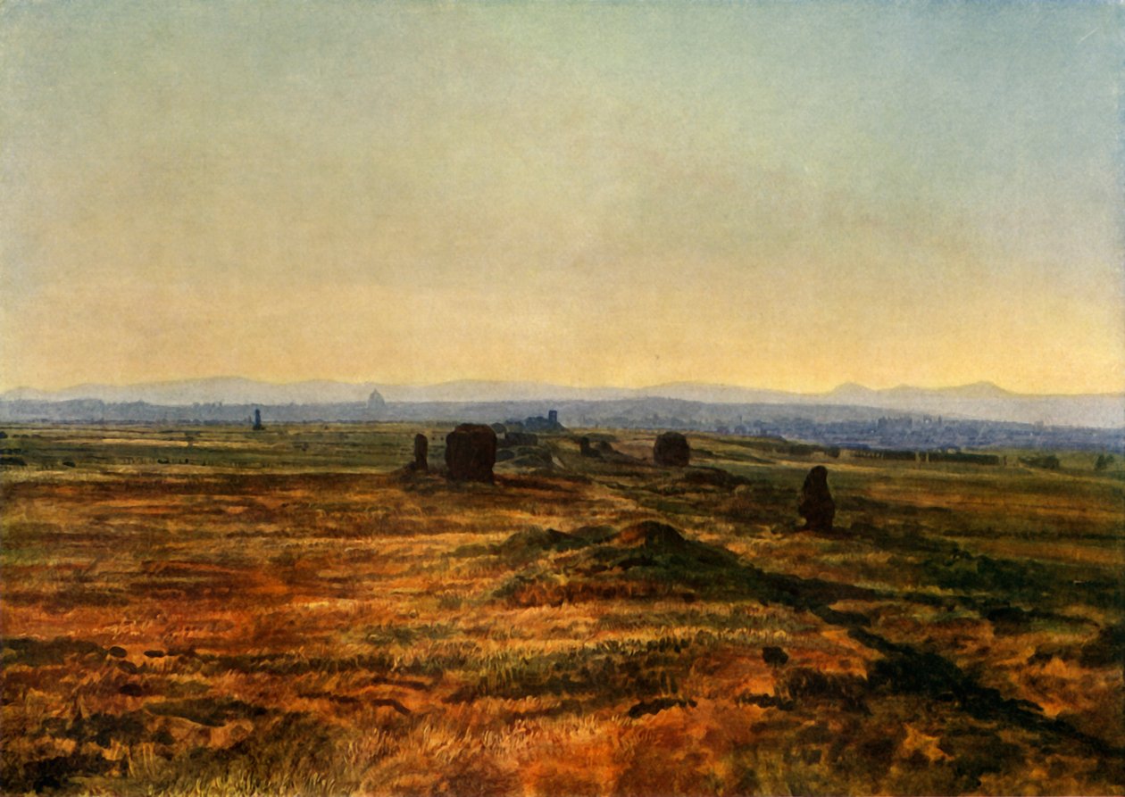 The Appian Way ved solnedgang, 1845, 1965. av Aleksandr Ivanov