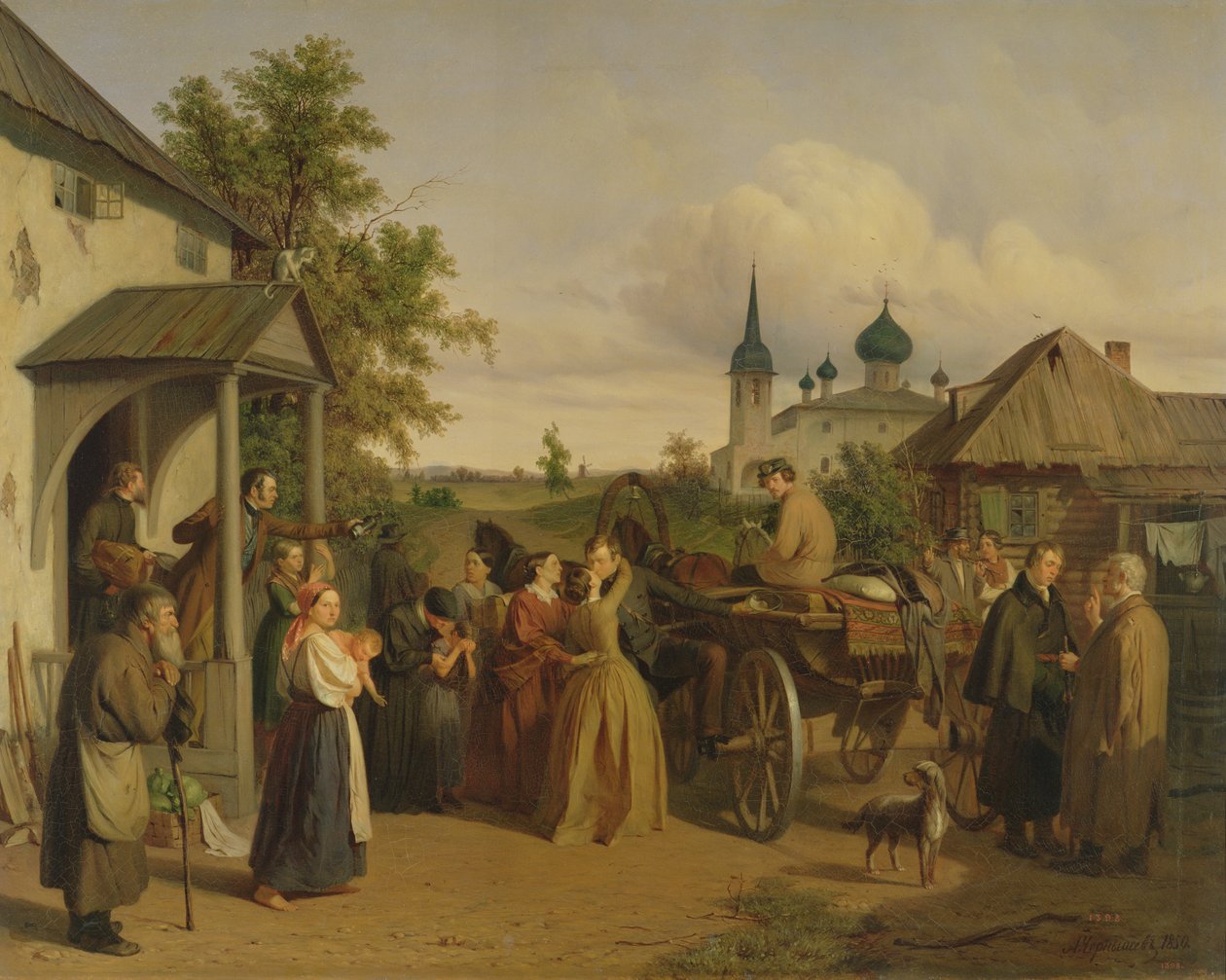 Avgangen, 1850 av Aleksei Filippovich Chernyshev